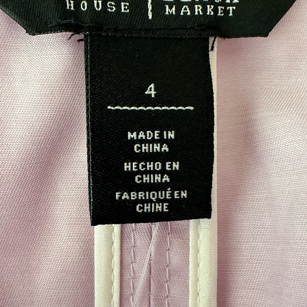 NWT White House Black Market Elegant Lavender Belted Jacket - Picture 9 of 16